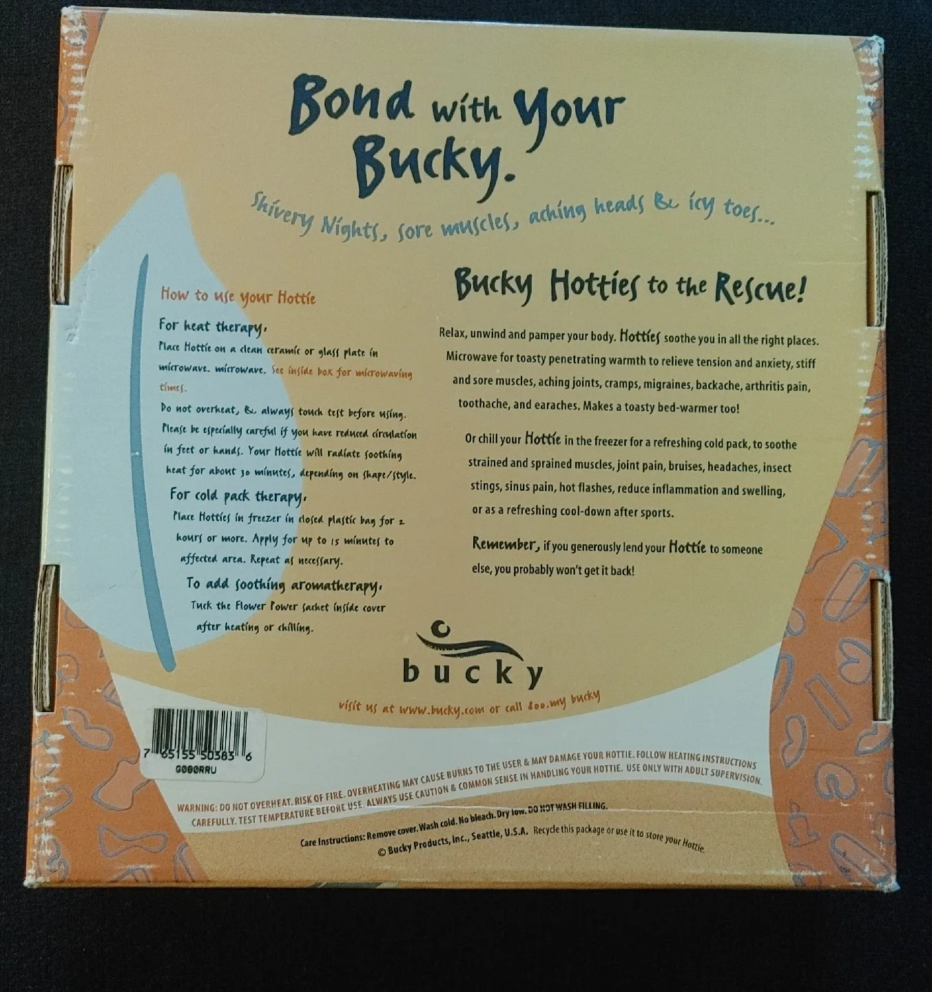 Bucky Hotties Hot Water Bottle image indicator(2)