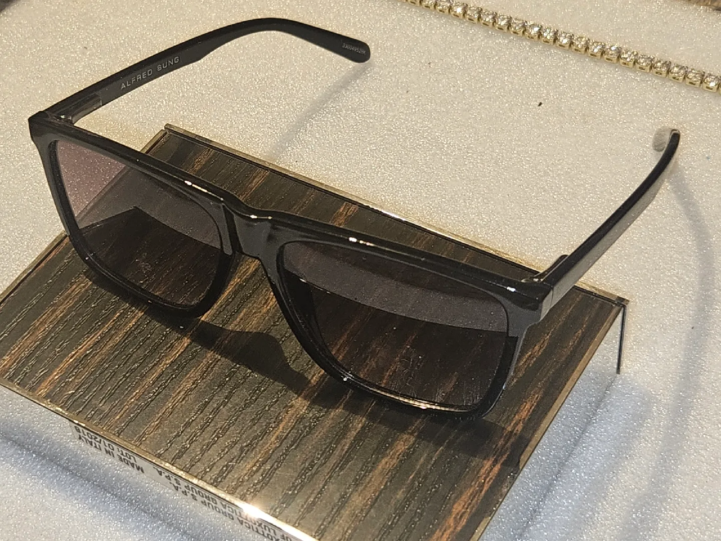 Alfred Sung Black Sunglasses image indicator(2)