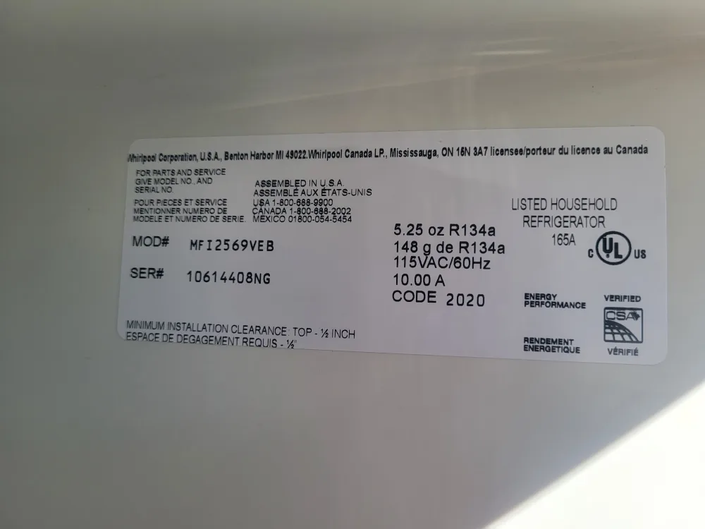 Fridge and Freezer Combo image indicator(8)