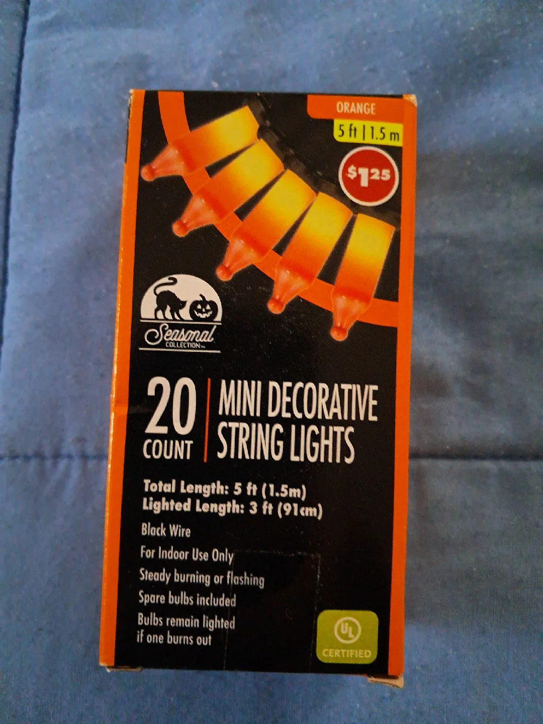 Seasonal Collection Orange Mini String Lights - NEW image indicator(2)