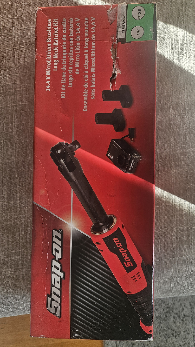 snap on 3/8 14.4 V MicroLithium Brushless Ratchet