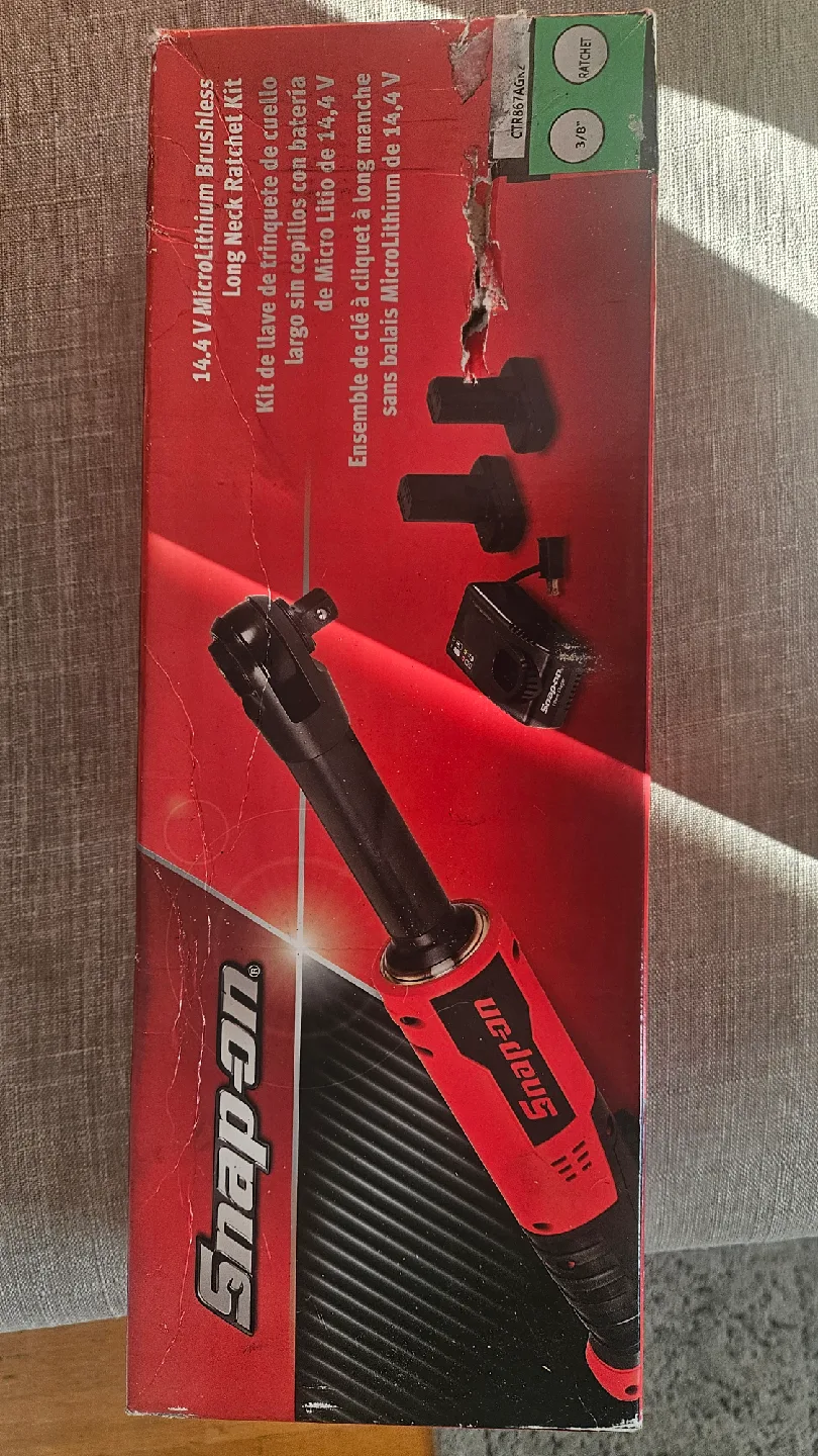 snap on 3/8 14.4 V MicroLithium Brushless Ratchet