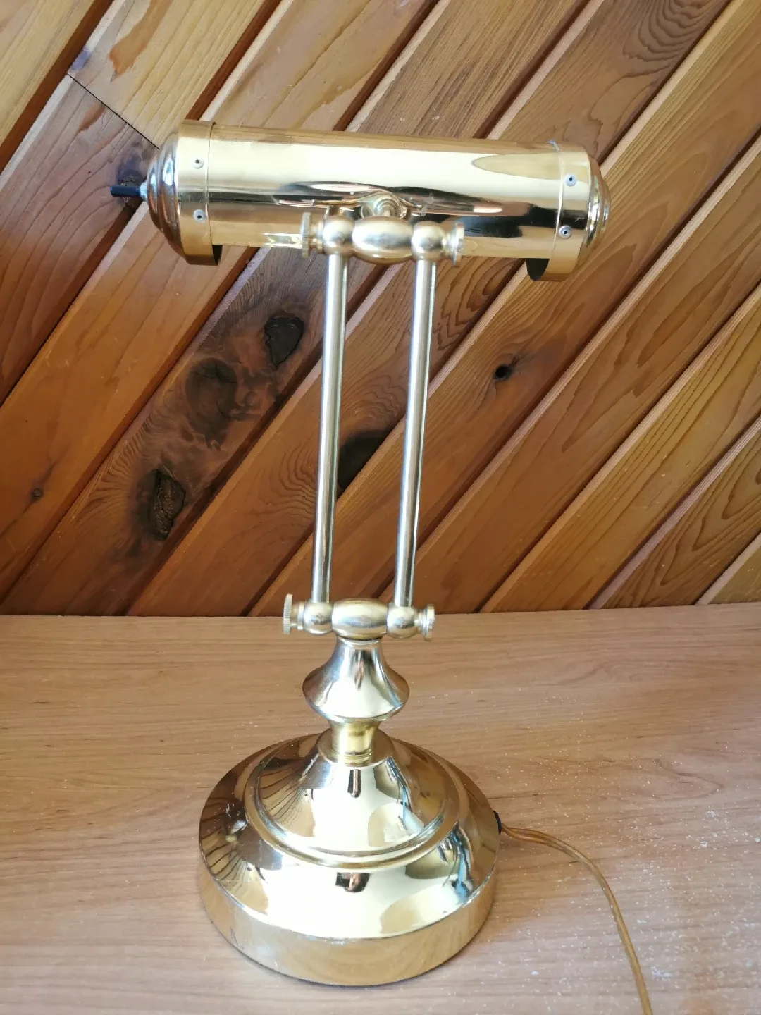 Vintage Brass Adjustable Lamp image indicator(9)