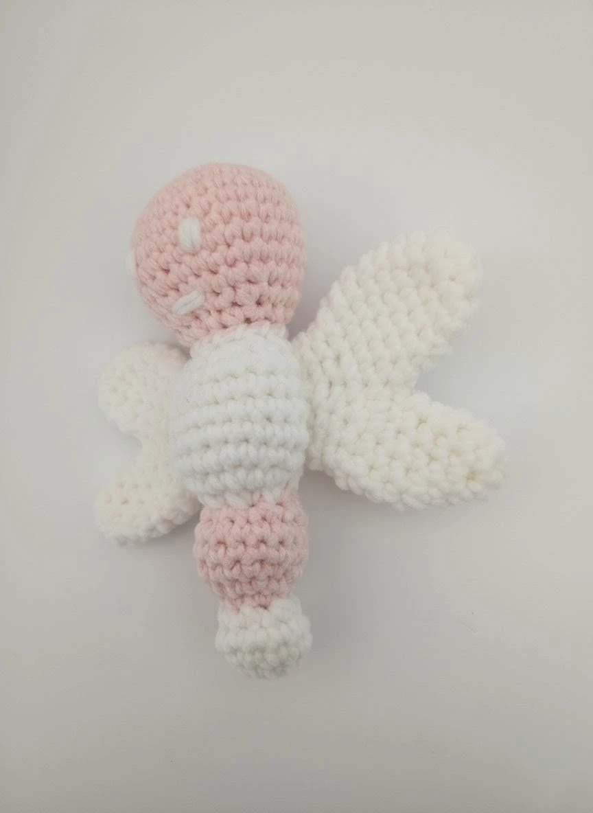 Handmade Crochet Butterfly Rattle - photo 2