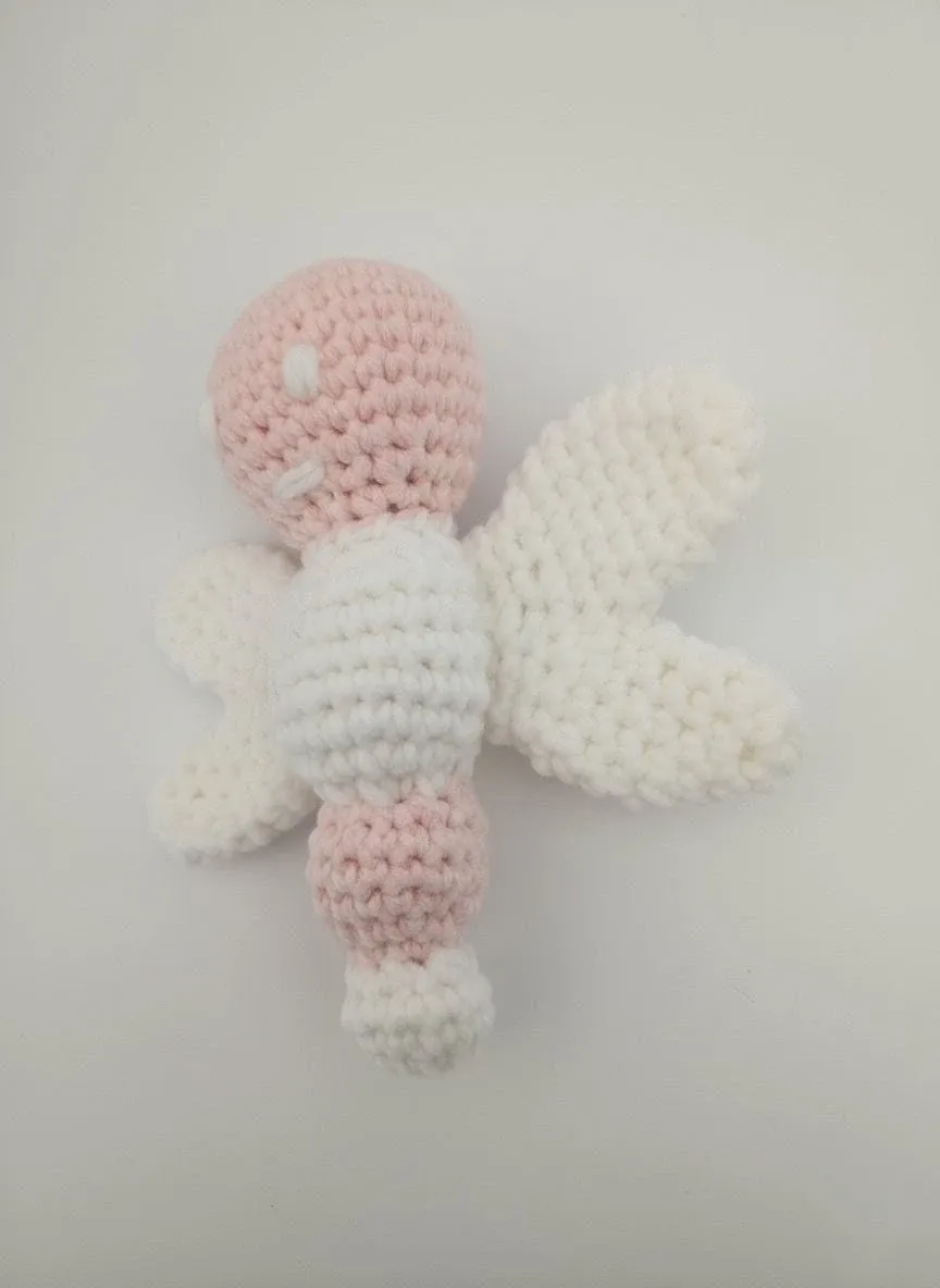Handmade Crochet Butterfly Rattle image indicator(2)