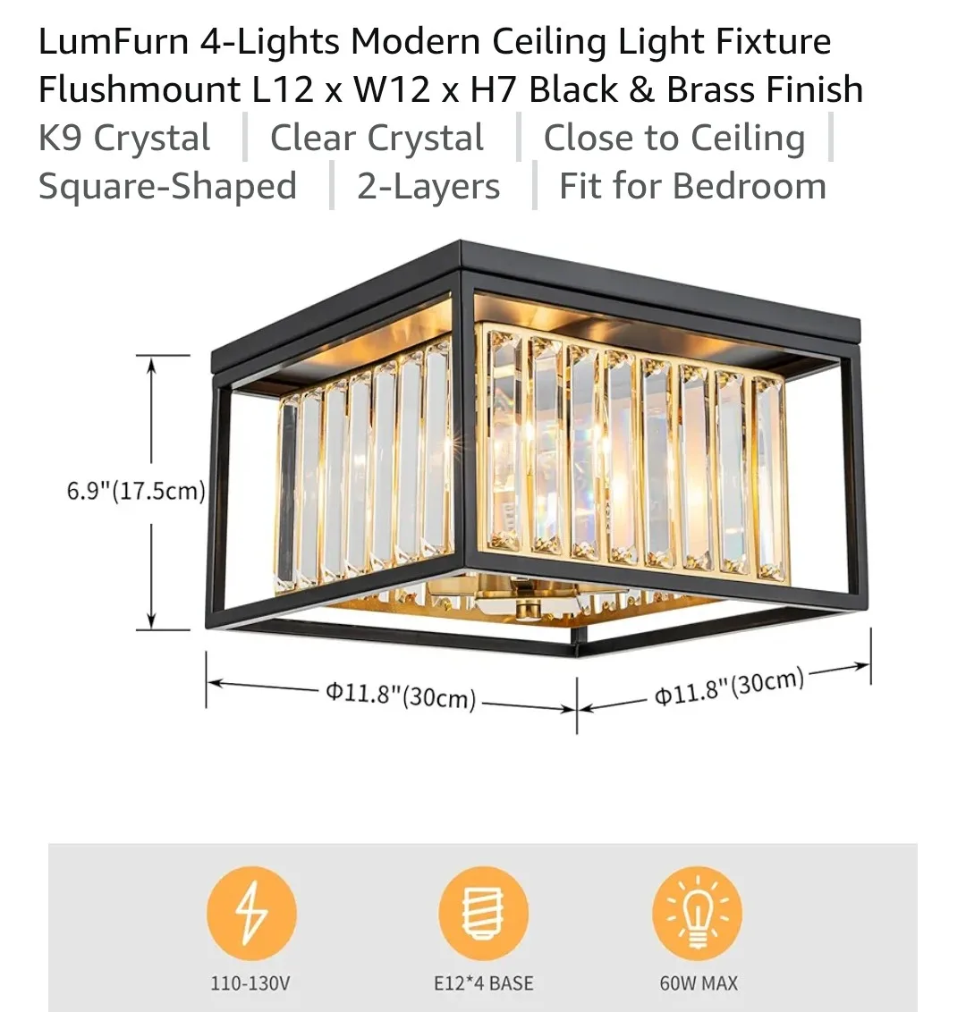 Flush Mount Ceiling Light Fixture image indicator(6)