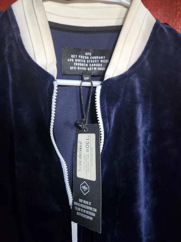 Get Fresh Company Velour Bomber Jacket - Size S image indicator(2)