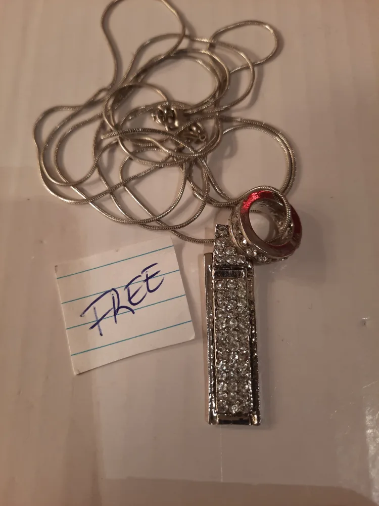 silver tone silver plate neclases image indicator(4)