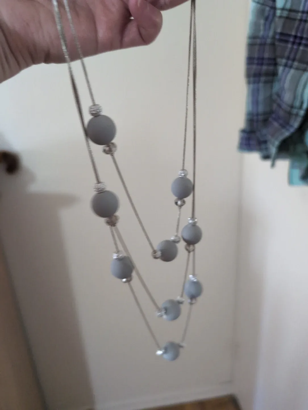 Necklace with Grey Beads image indicator(2)
