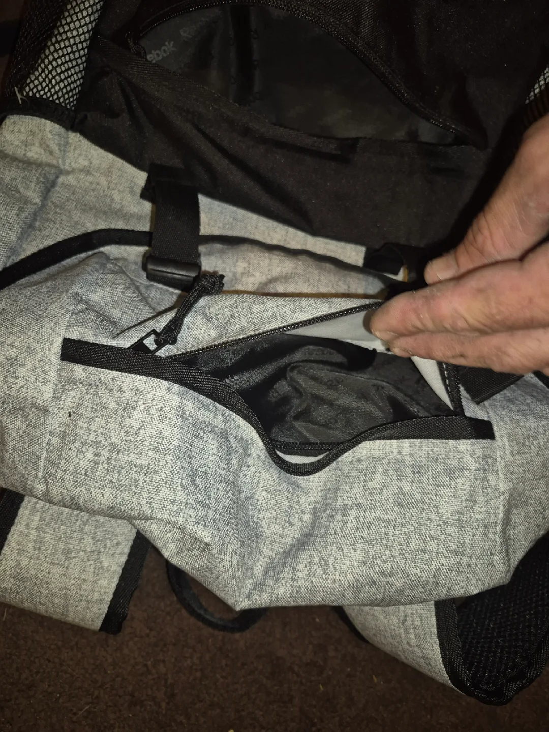 Reebok Backpack - Grey and Black image indicator(3)