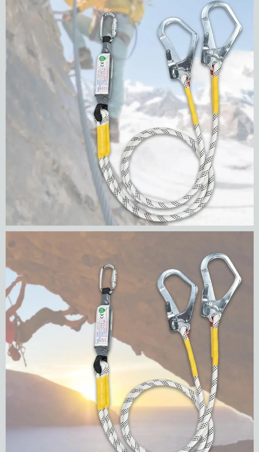 300cm Fall Protection Lanyard with Double Hooks image indicator(3)