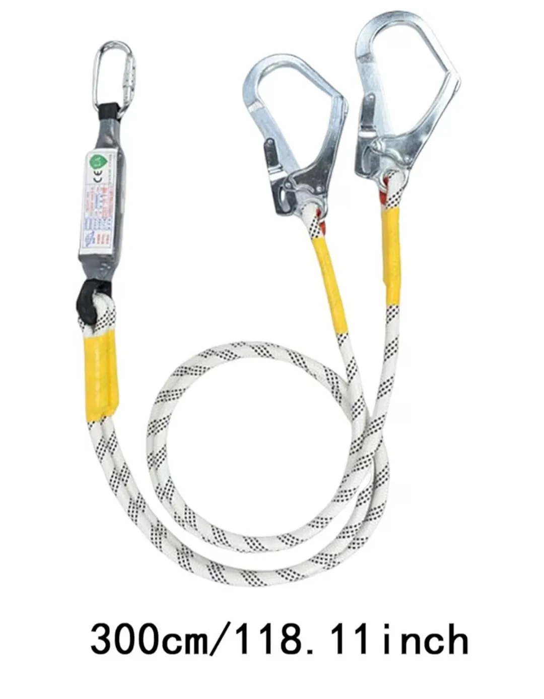 300cm Fall Protection Lanyard with Double Hooks image indicator(5)