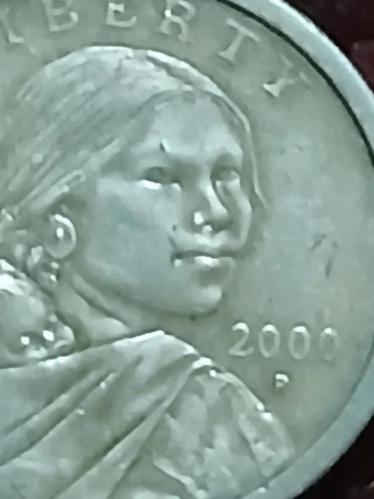 exstremely rare2000 sacagawea gloden loonie with rare error image indicator(4)