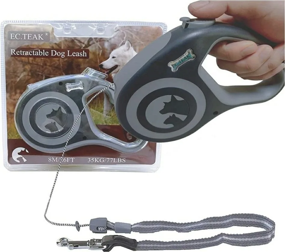EC.TEAK Retractable Dog Leash, 26FT Dog Walking Leas image indicator(2)