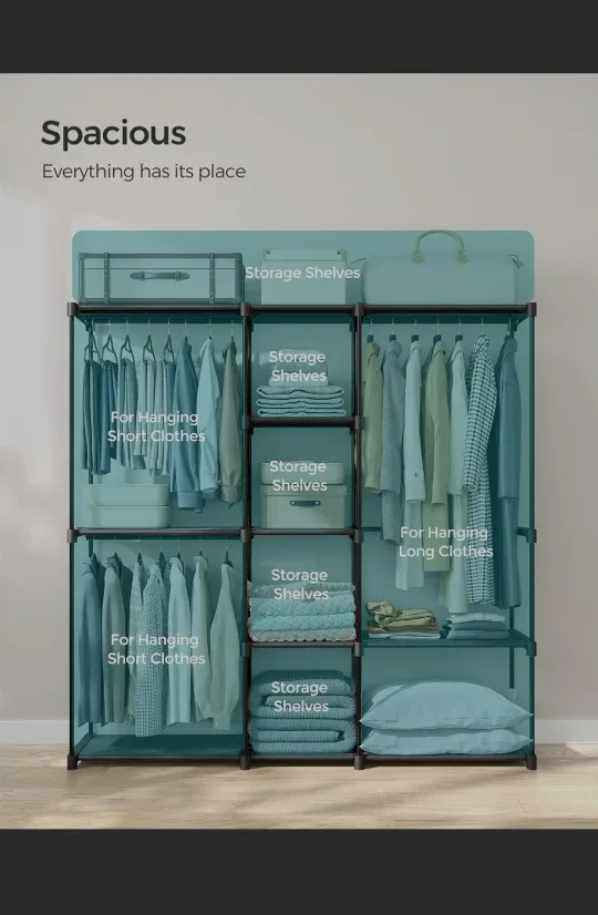 SONGMICS Wardrobe Closet Organizer - New in Box! image indicator(2)