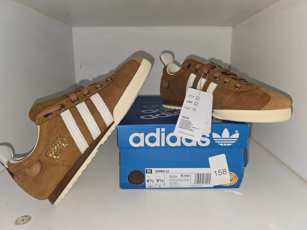 New Adidas Samba 62 Brown/White - Size 4.5 thumbnail
