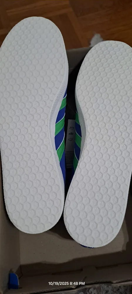 New Adidas Gazelle Blue/Green US 10 image indicator(3)