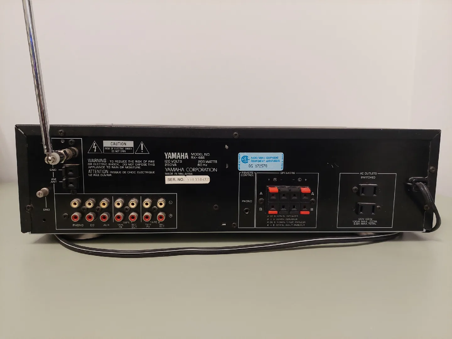 Yamaha RX-485 AV Receiver image indicator(2)