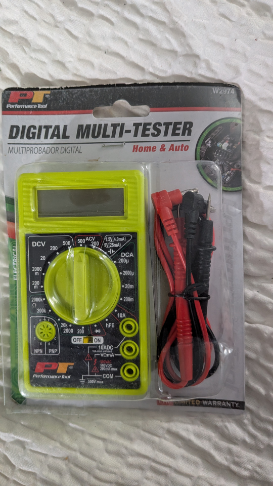 Performance Tool Digital Multi-Tester W2974 - New