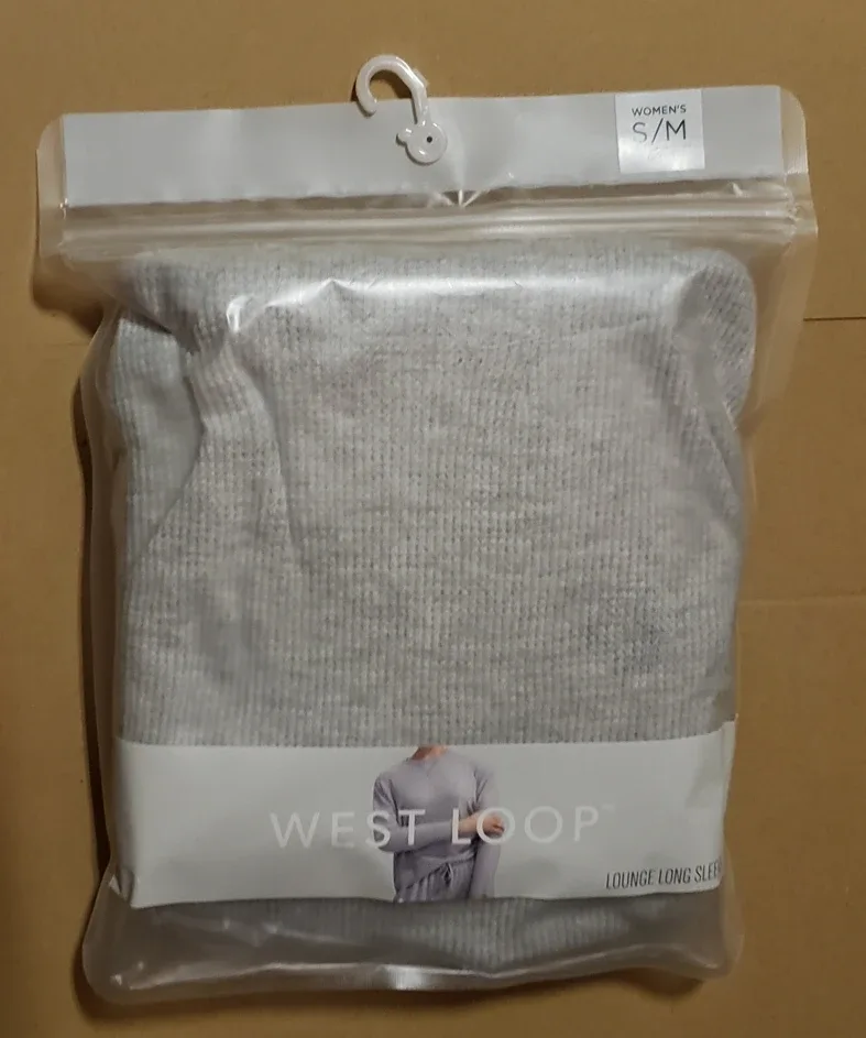 West Loop Women's Lounge Long Sleeve Top - S/M Grey