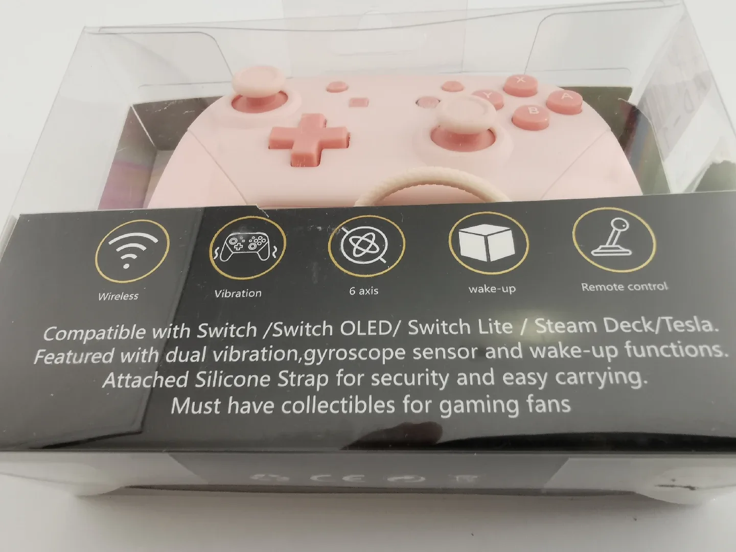 Pink Mini Wireless Controller for Switch image indicator(3)