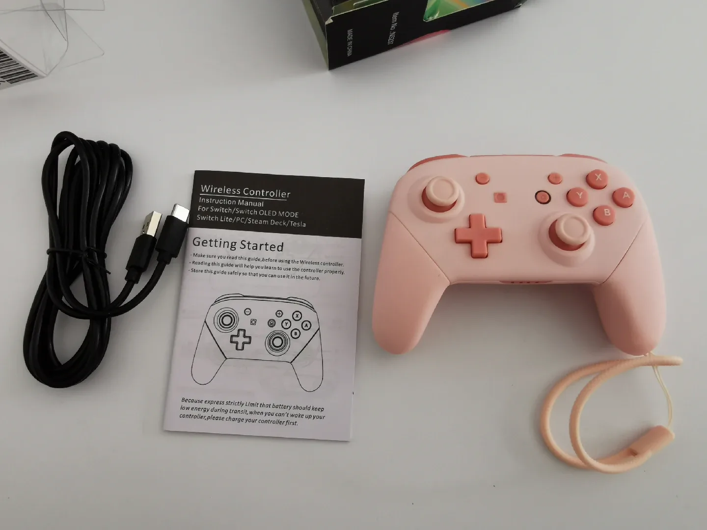 Pink Mini Wireless Controller for Switch image indicator(5)