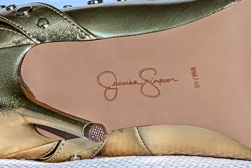 Jessica Simpson Ankle Strap Studded Stilettos image indicator(3)