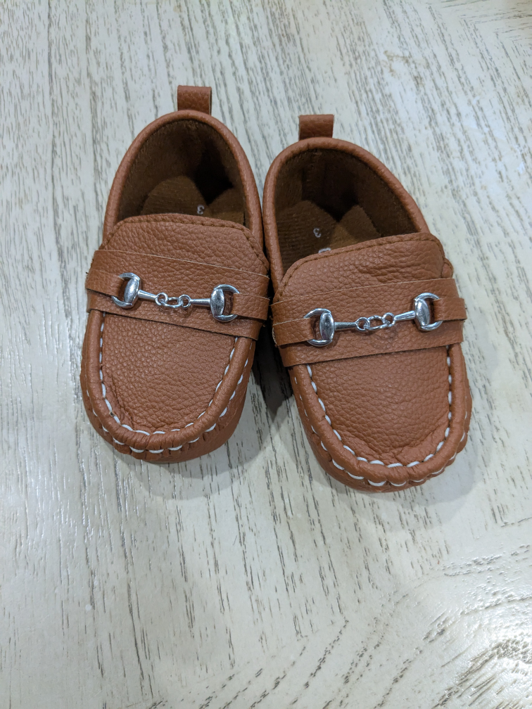 Brown Baby Loafers - Size 3