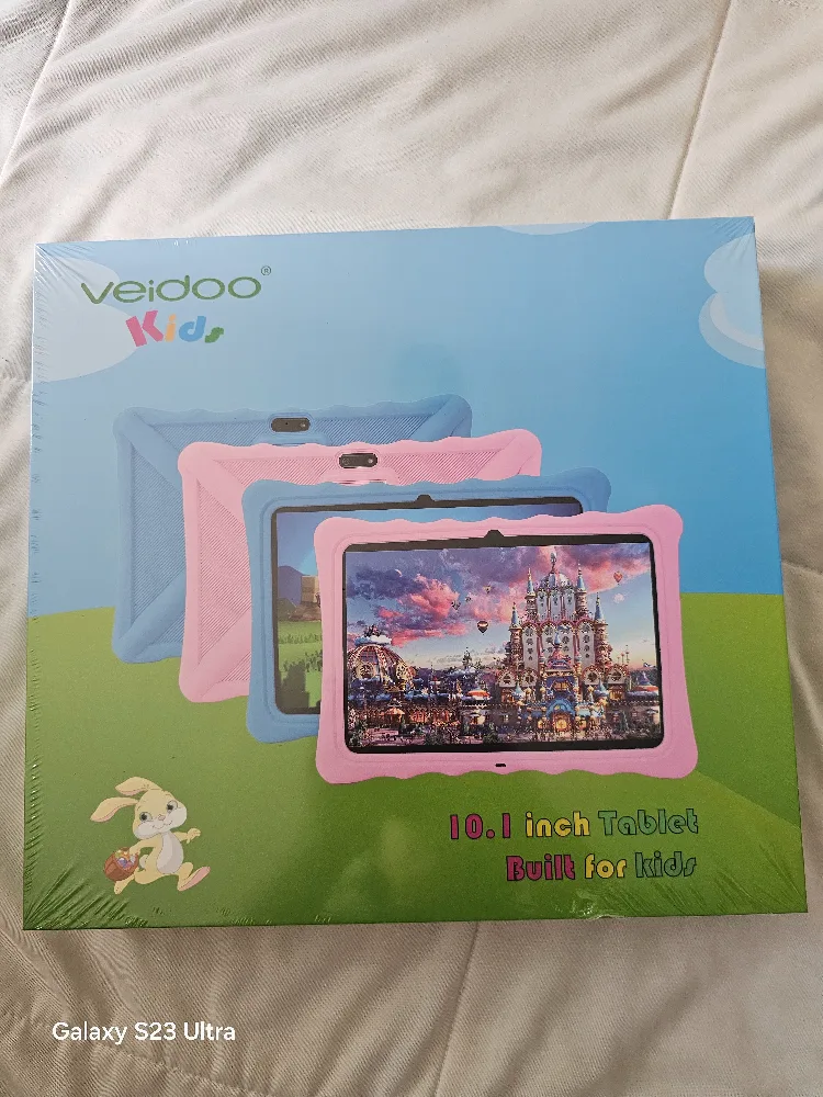 🥕New Veidoo Kids 10.1" Pink Tablet image indicator(3)