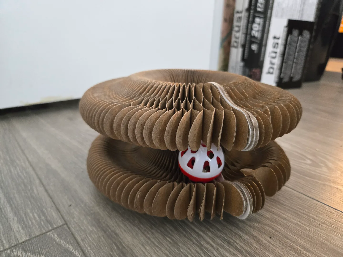 Foldable Cat Accordion Toy with Bell Ball image indicator(2)