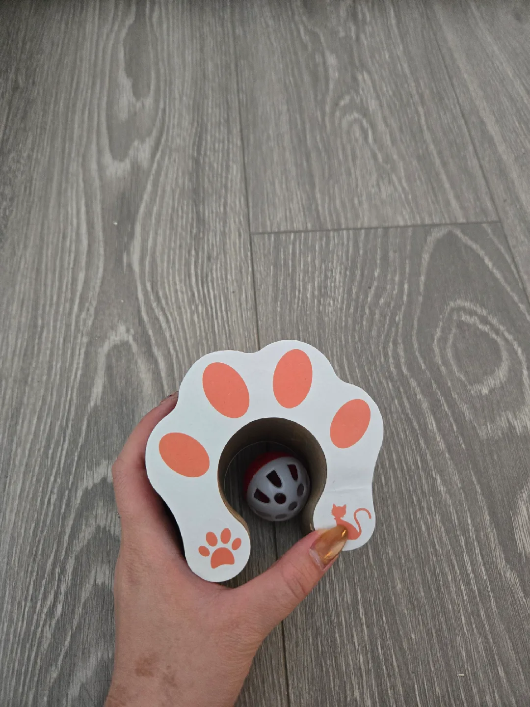 Foldable Cat Accordion Toy with Bell Ball image indicator(3)