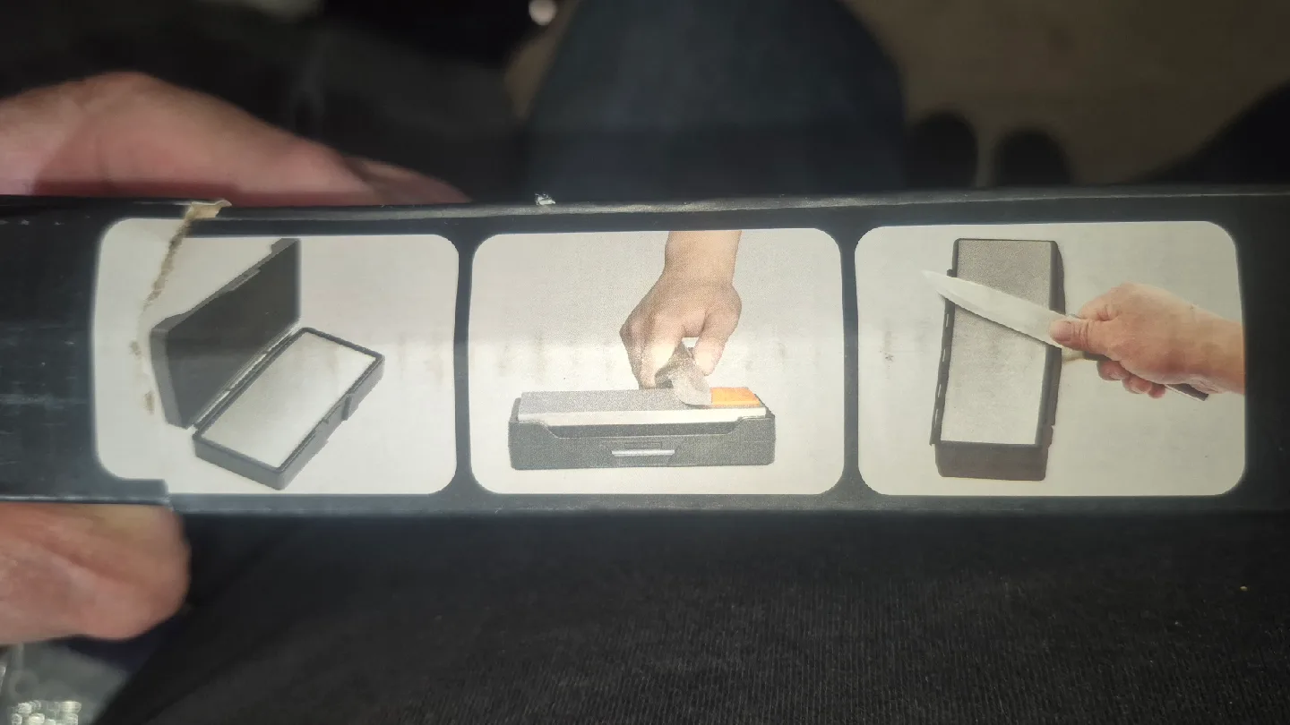 Sharpening Stone - Sharpening Whetstone with Storage Base image indicator(3)