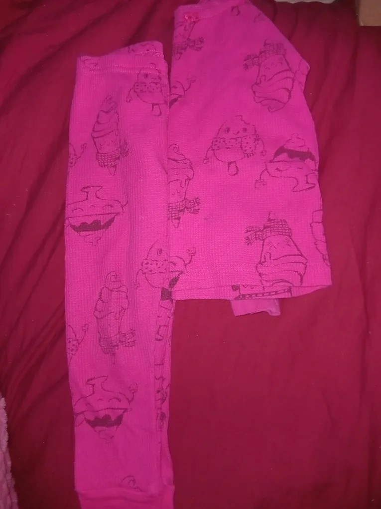 Pink Pajama Set with Cupcake Design thumbnail