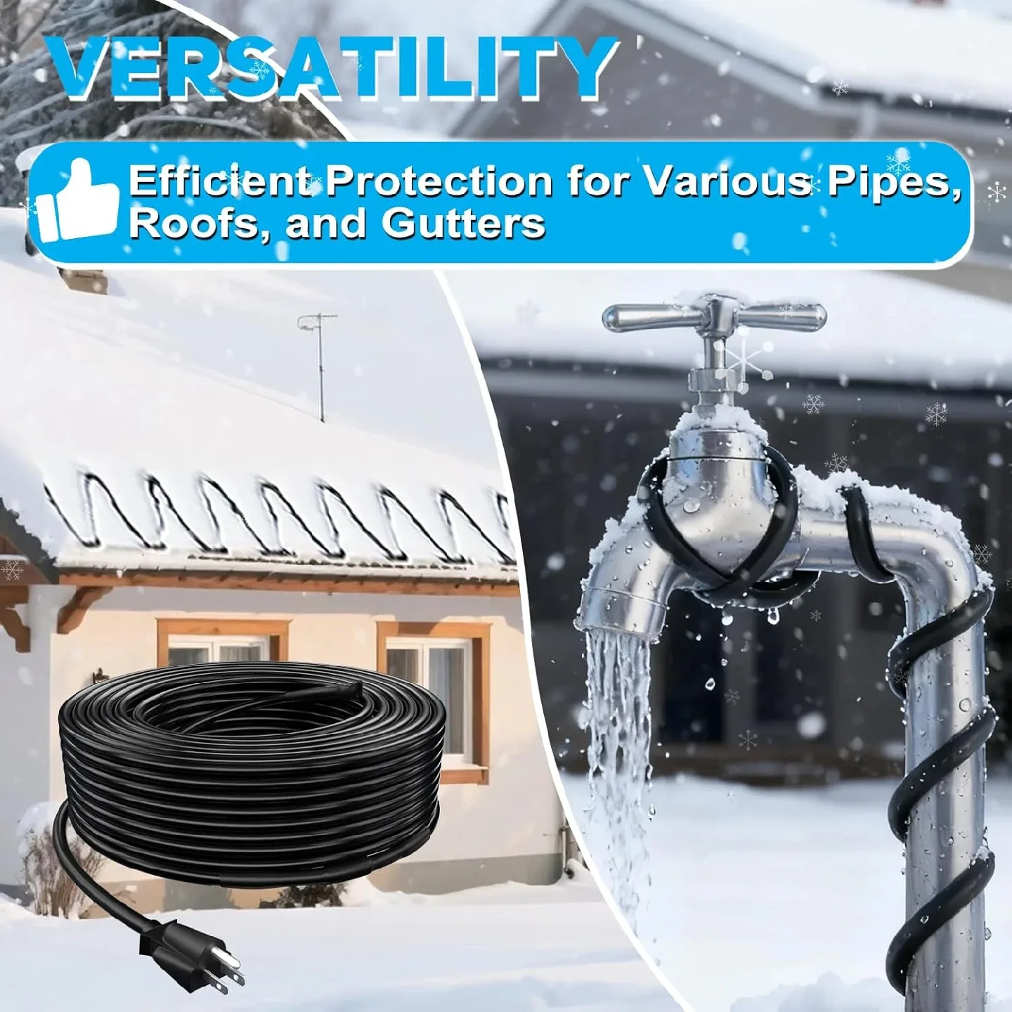 Roof and Gutter Snow De-Icing Kit BNIB image indicator(2)