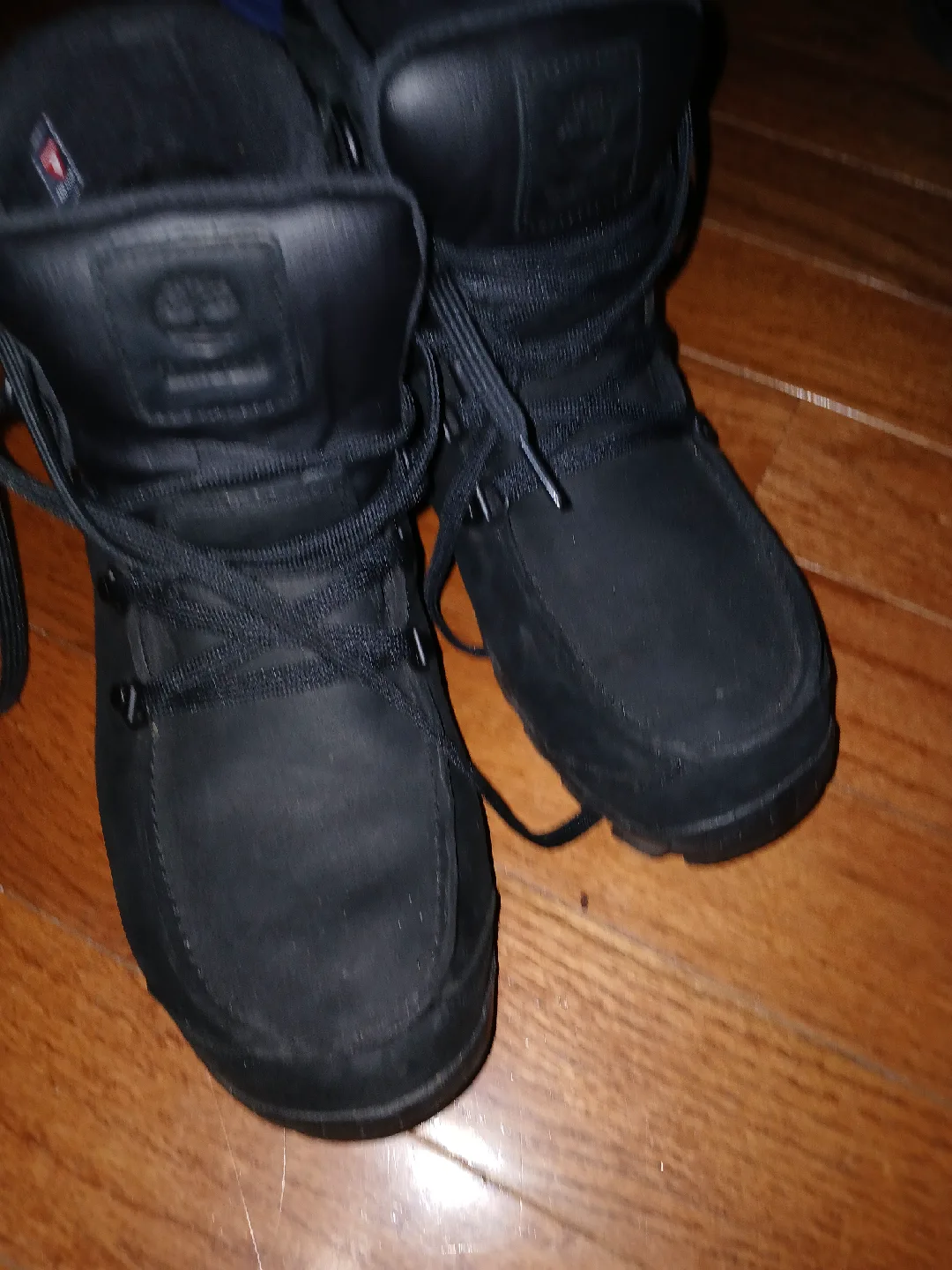 Timberland Black Leather Boots - Men's US 10 image indicator(4)