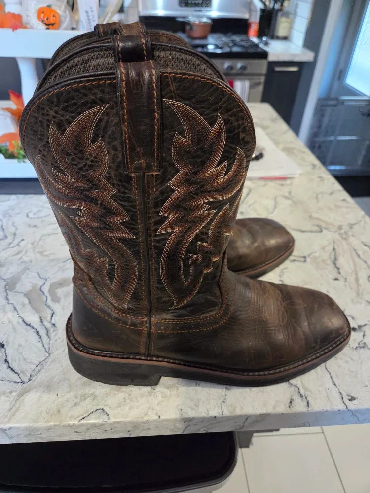 Wolverine 11.5M Brown Leather Western Boots image indicator(3)