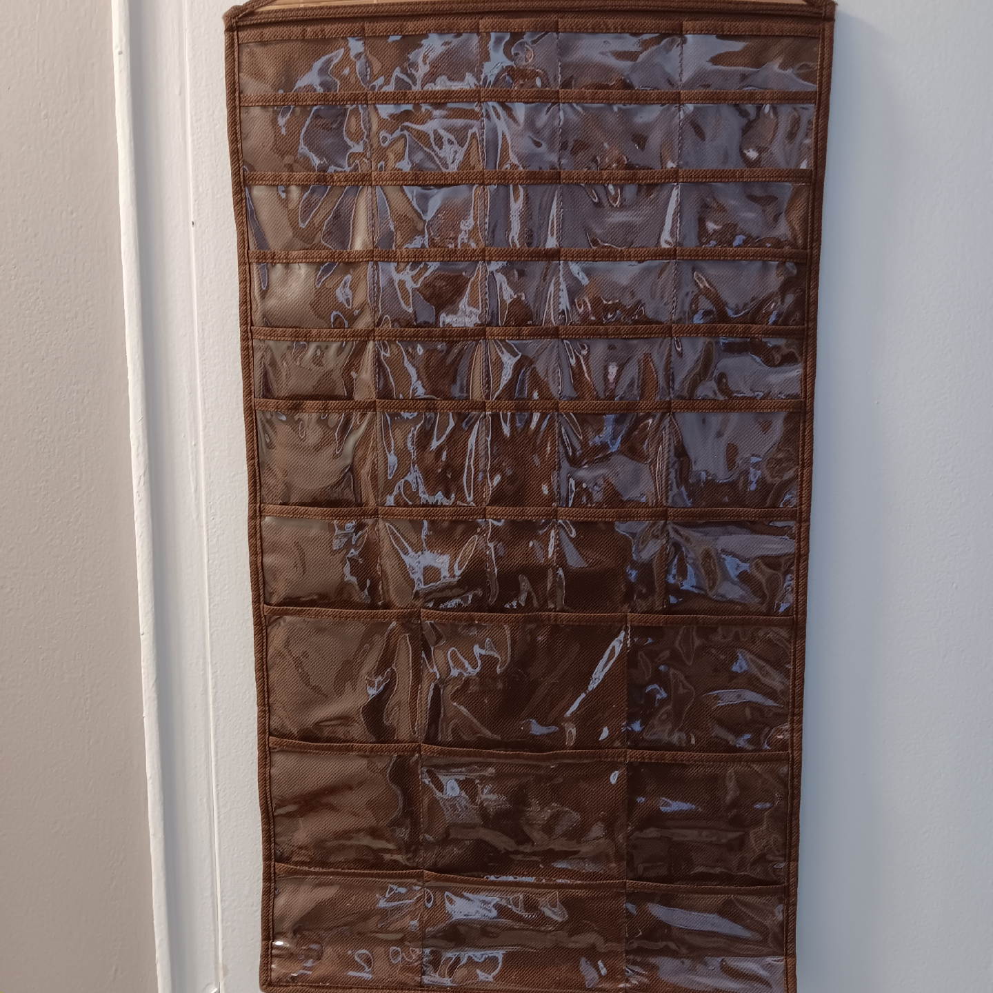 Brown Hanging Jewelry Organizer