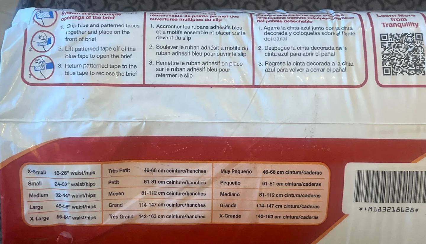 Tranquility ATN Disposable Briefs - Size Large (12 Count) image indicator(3)