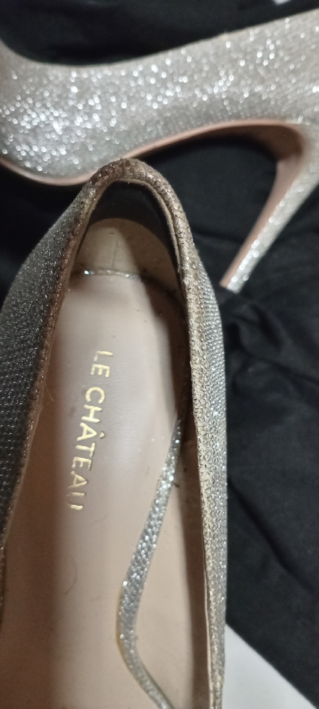 Le Chateau Silver Heels - Size 8 - photo 2