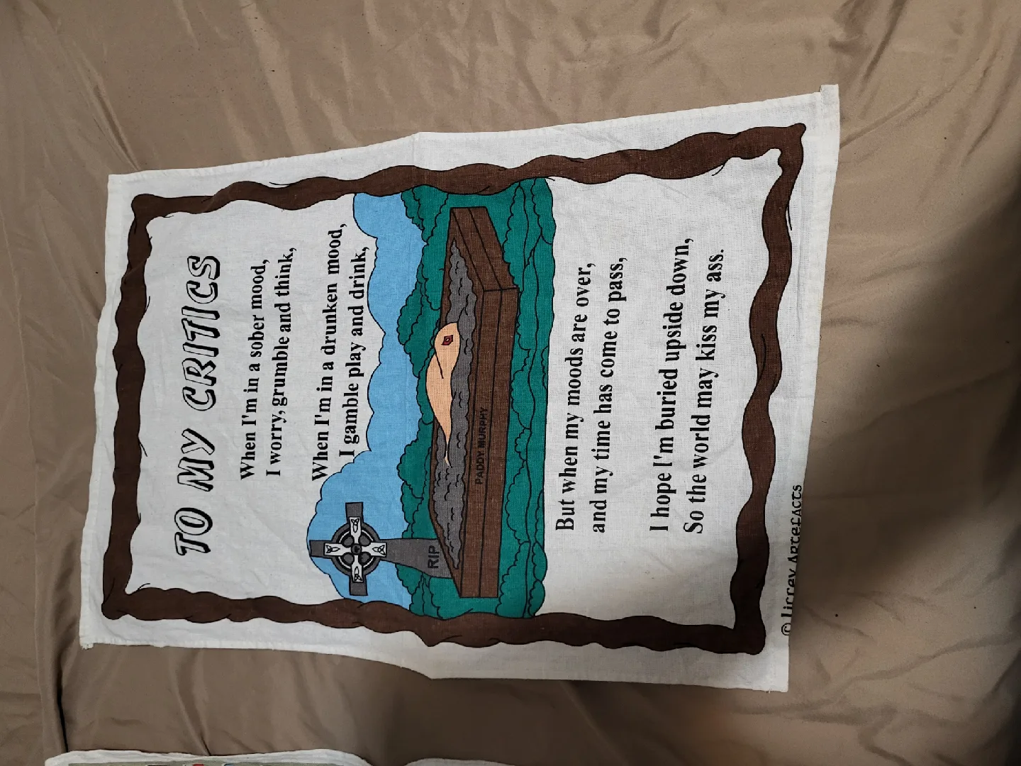 Tea Towels - Royal Britain Map & Humorous Poem image indicator(2)