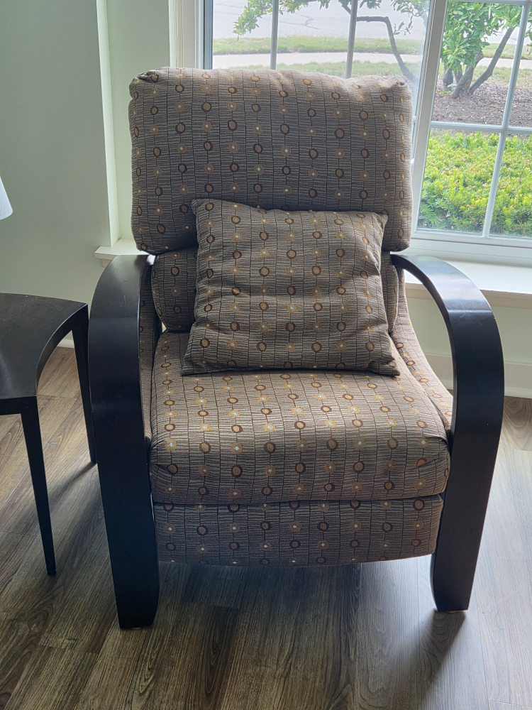 lazy boy recliner Upholstered Armchair - Brown Pattern