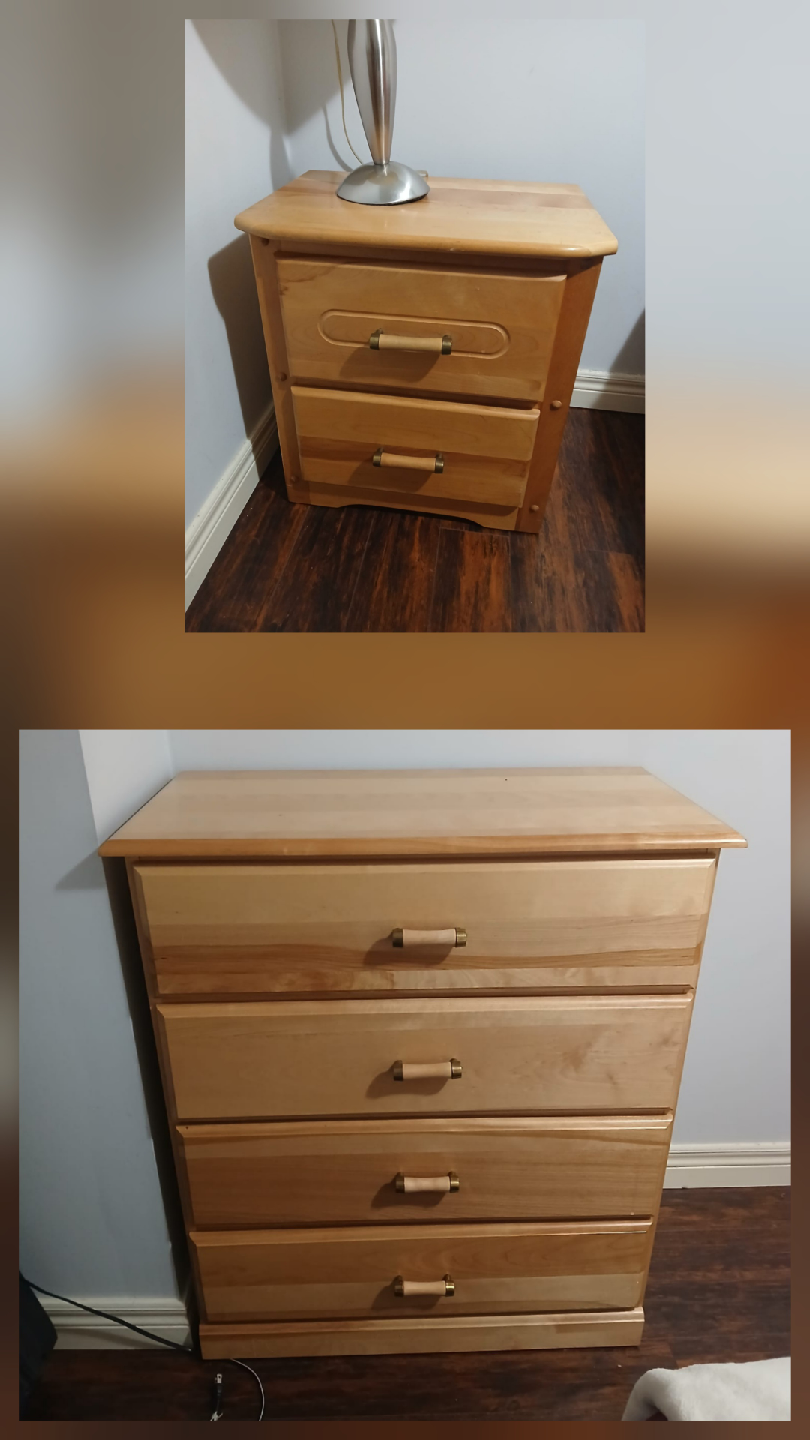 Wood dresser + bedside table 🏠Dufferin & Eglinton - photo 4