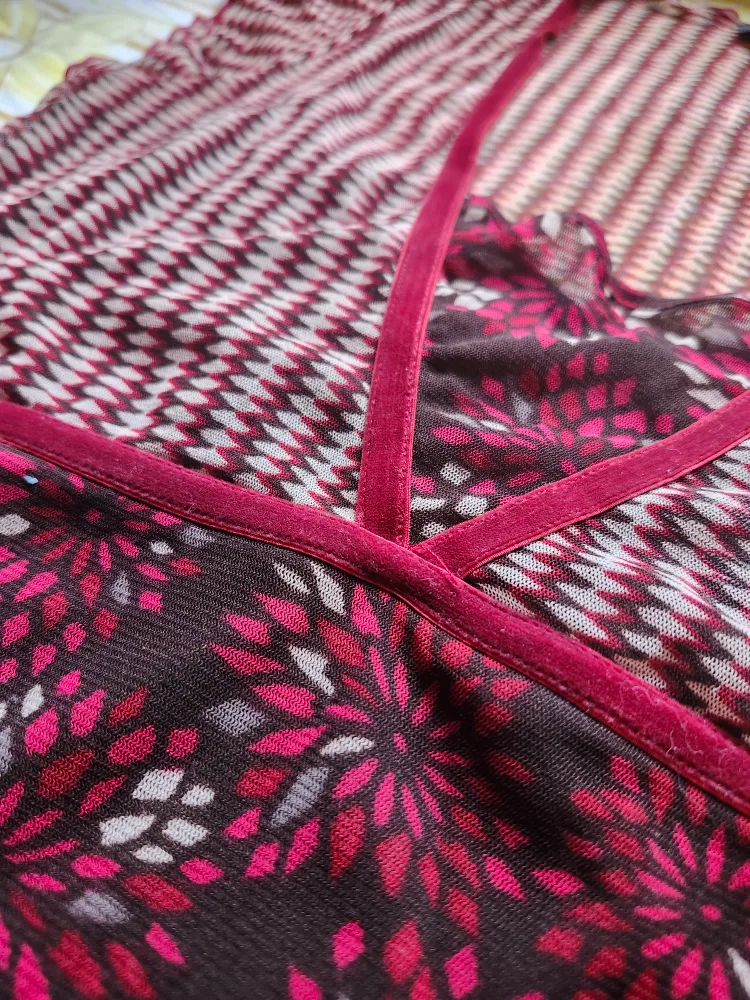 y2k red babydoll mesh top image indicator(4)