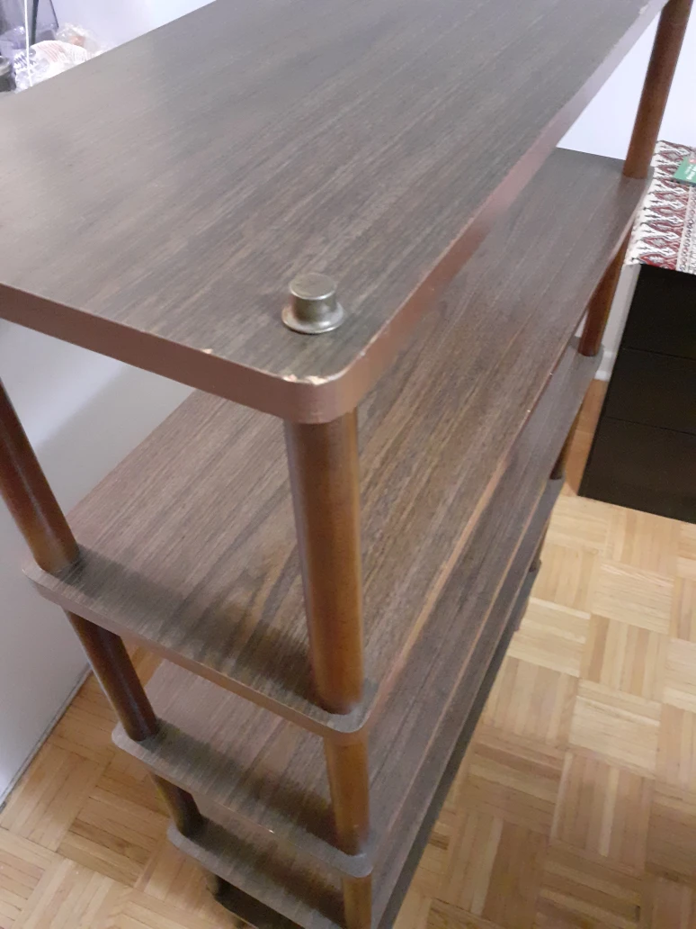 Wooden 4-Shelf Bookcase - photo 5