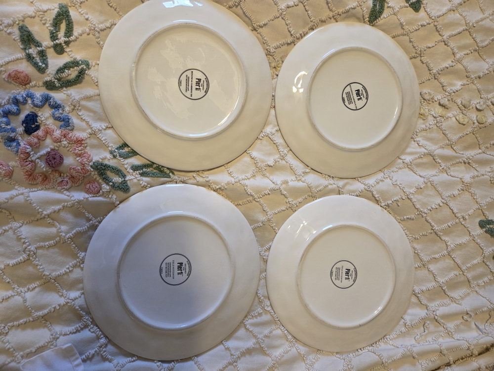 Pier 1 Floral & Bird Plates - Set of 4 - photo 2