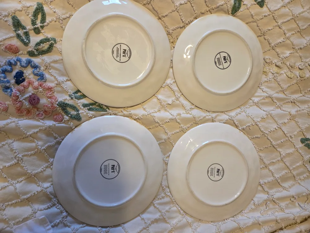 Pier 1 Floral & Bird Plates - Set of 4 image indicator(2)