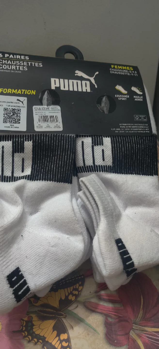 Puma Women's Low Cut Training Socks, Size 9-11, 6 Pairs image indicator(6)