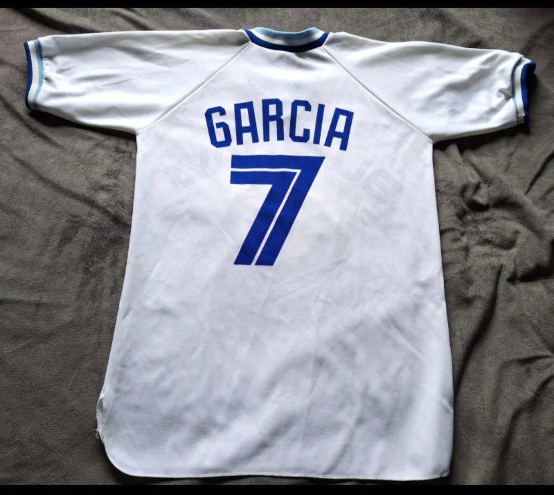 Vtg 80’s Toronto Blue Jays #7 DAMASO GARCIA Jersey LOGO Patch image indicator(8)