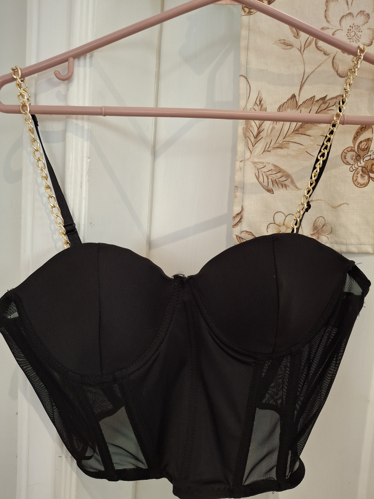 Black Bustier Top - Size S