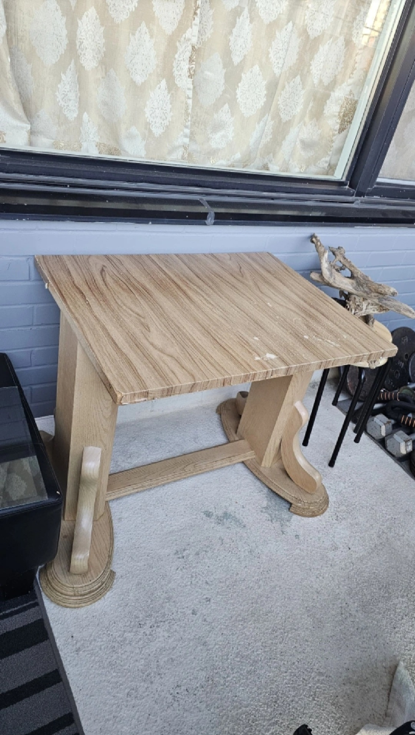 super sturdy wooden table
